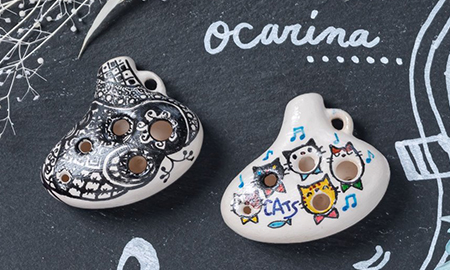 ミニオカリナの絵付け