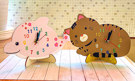 木のおえかき時計作り