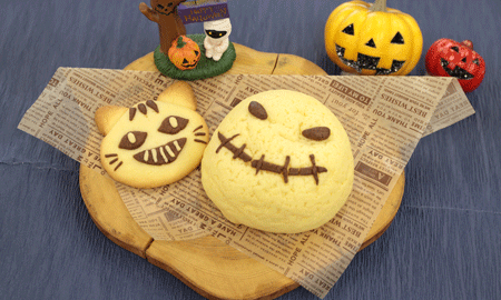 ハロウィンメロンパン作り 10月